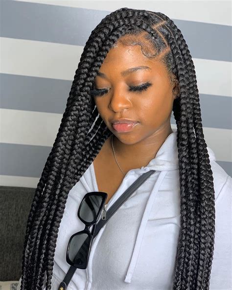 jumbo box braids hairstyles|jumbo box braids pictures.